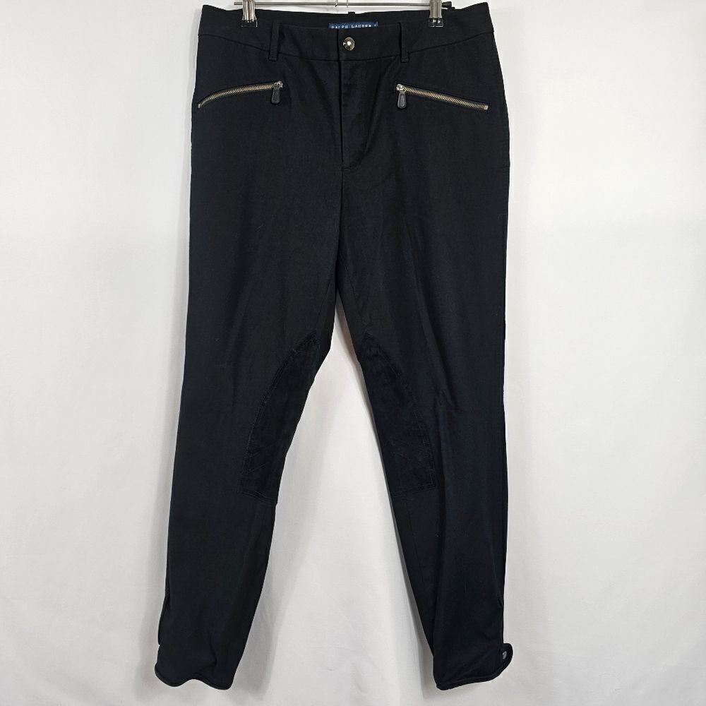 Ralph Lauren Ponte Jodhpur Pants in Black Size 12